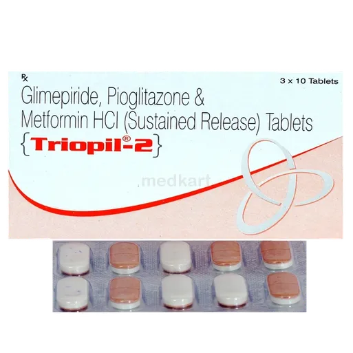triopil 2mg tablet 10's